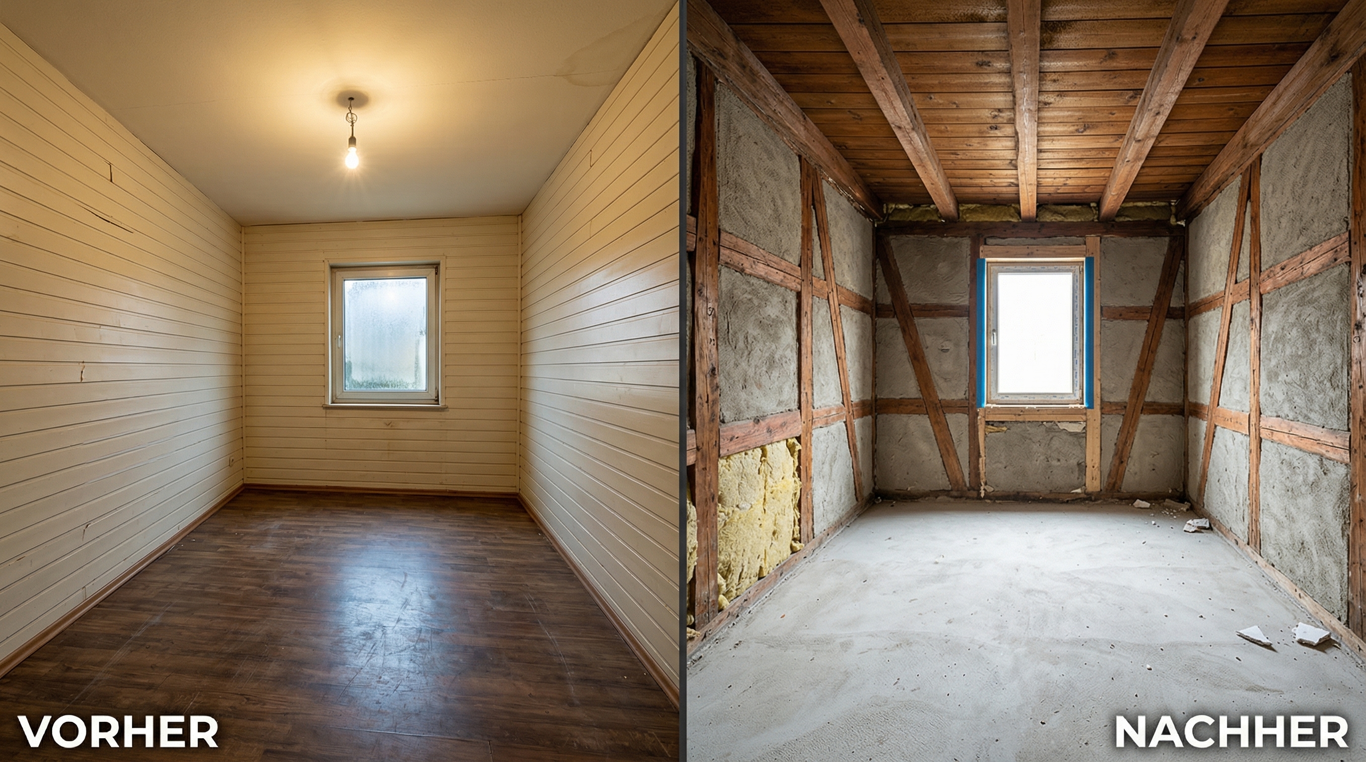 Referenzprojekt – Vorher Nachher Entkernung