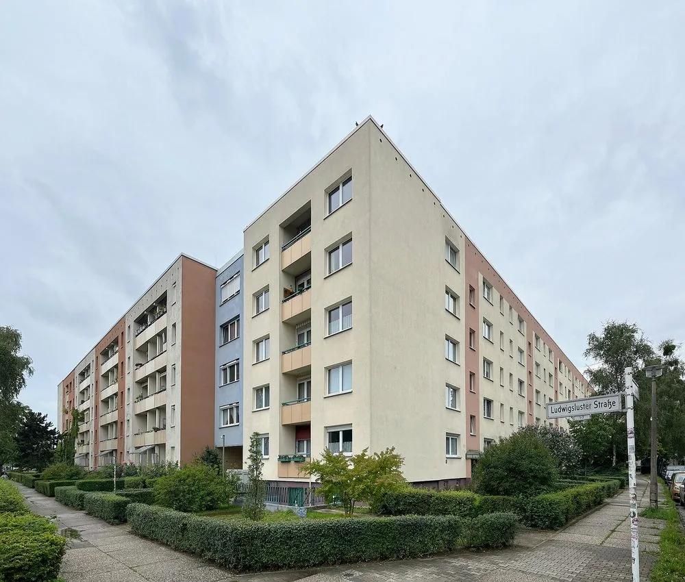 Plattenbau-Wohngebiet in Berlin-Hellersdorf