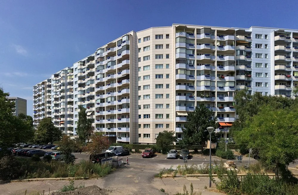 Plattenbau-Wohnbebauung in Berlin-Marzahn