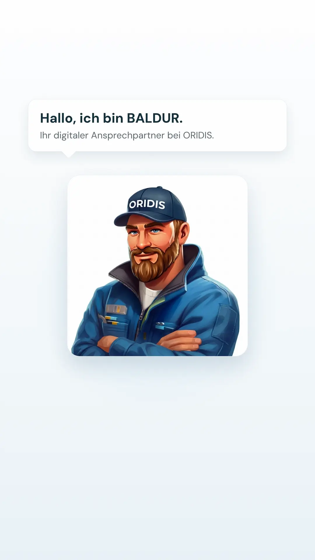 BALDUR — der KI-Berater von ORIDIS